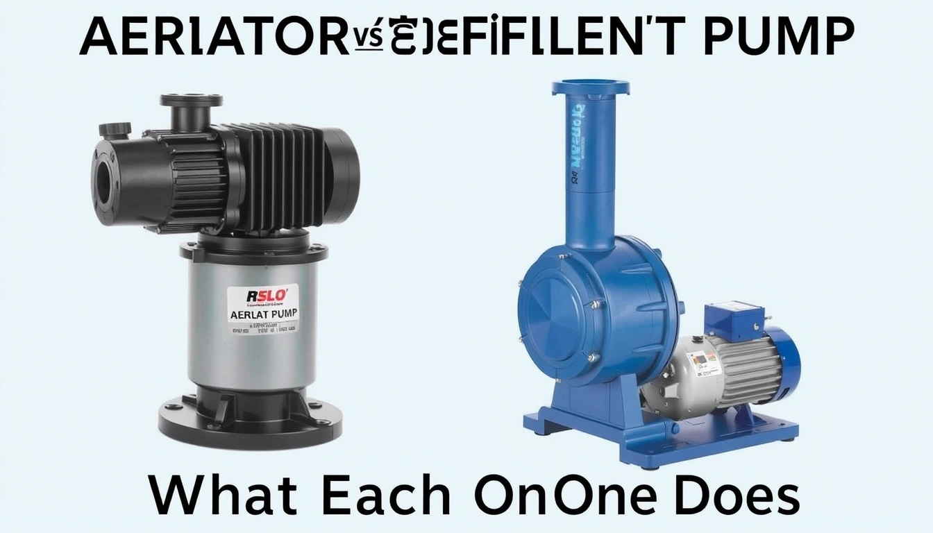 Aerator Pump vs Effluent Pump: What Each One Does