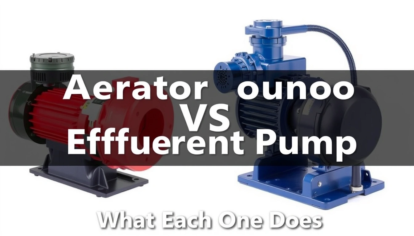 Aerator Pump vs Effluent Pump: What Each One Does