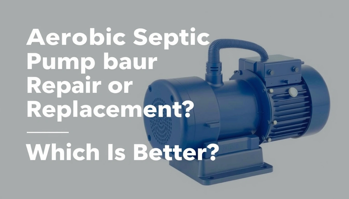 Aerobic Septic Pump Repair or Replacement: Which Is Better? Aerobic Septic Pump Repair or Replacement: Which Is Better?