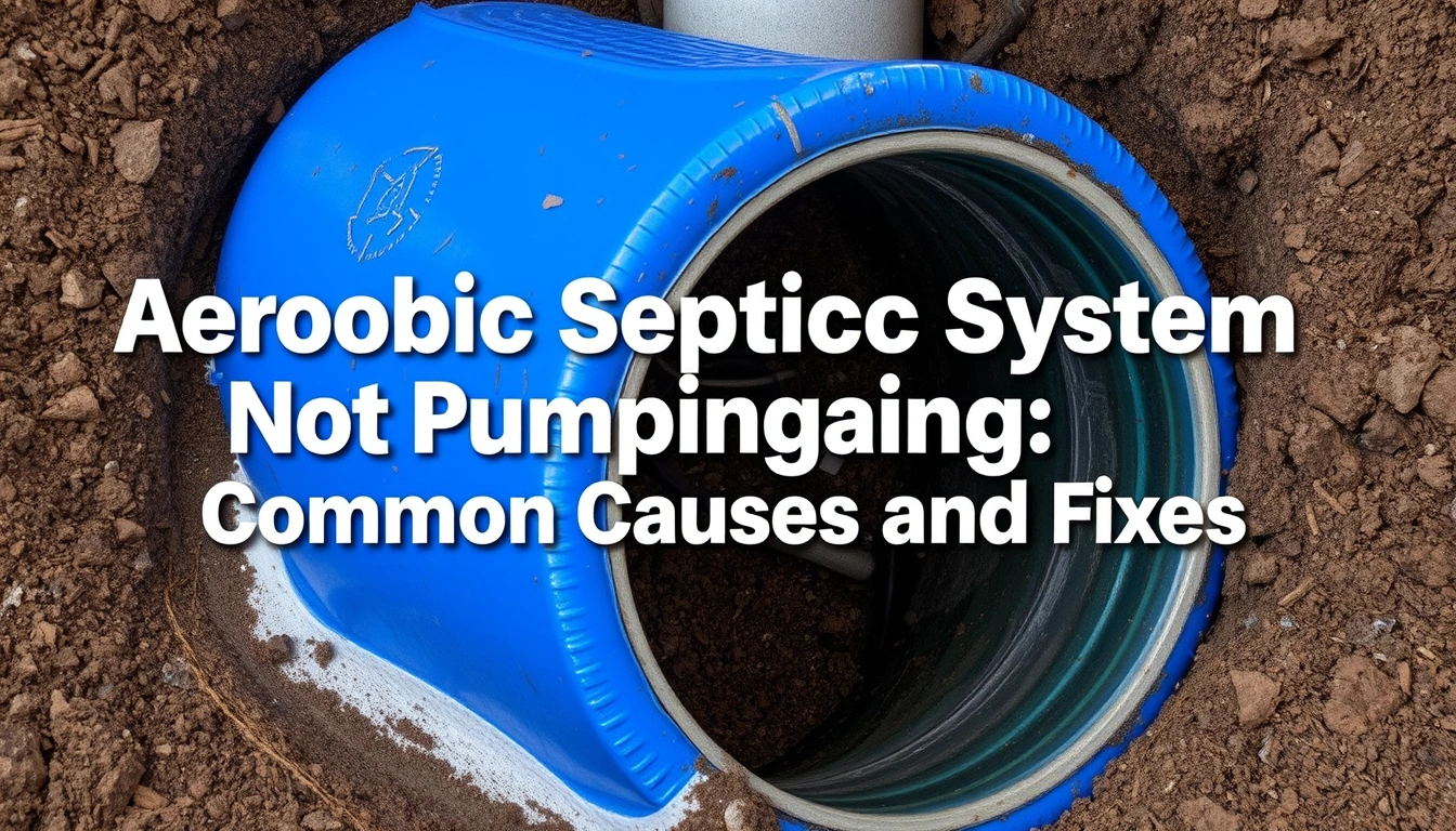 Aerobic Septic System Not Pumping: Common Causes and Fixes Aerobic Septic System Not Pumping: Common Causes and Fixes