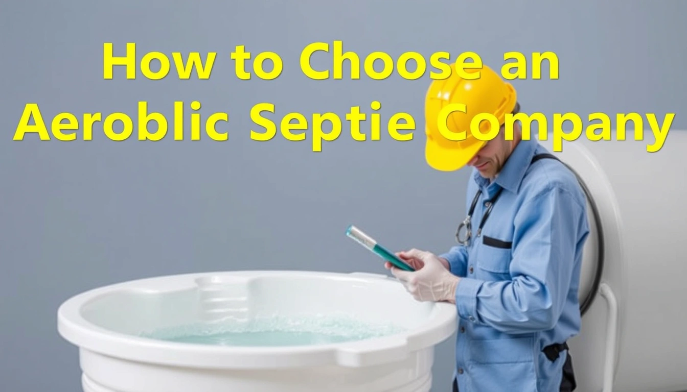 How to Choose an Aerobic Septic Service Company