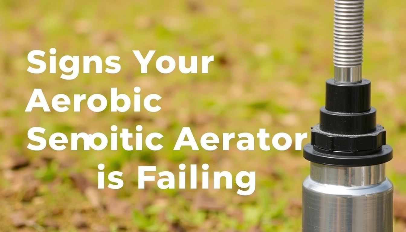 Signs Your Aerobic Septic Aerator Is Failing
